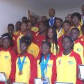Caravana santomense que triunfou nos jogos juvenis da CPLP foram homenageados pelo Governo 